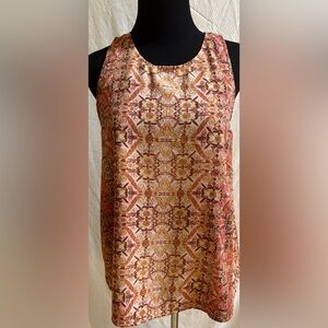 Fourteenth Place Elegant Multicolor Patterned Tank Top Size M EUC